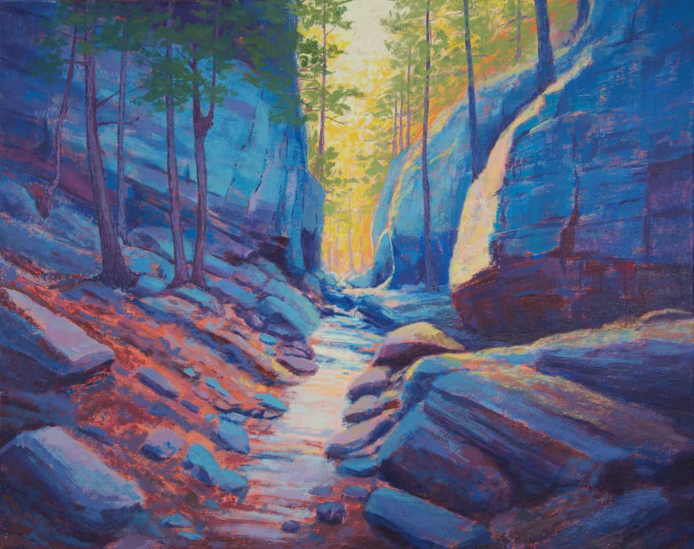 Sunlit Canyon Stream by Matt Dominger — canvas wall art