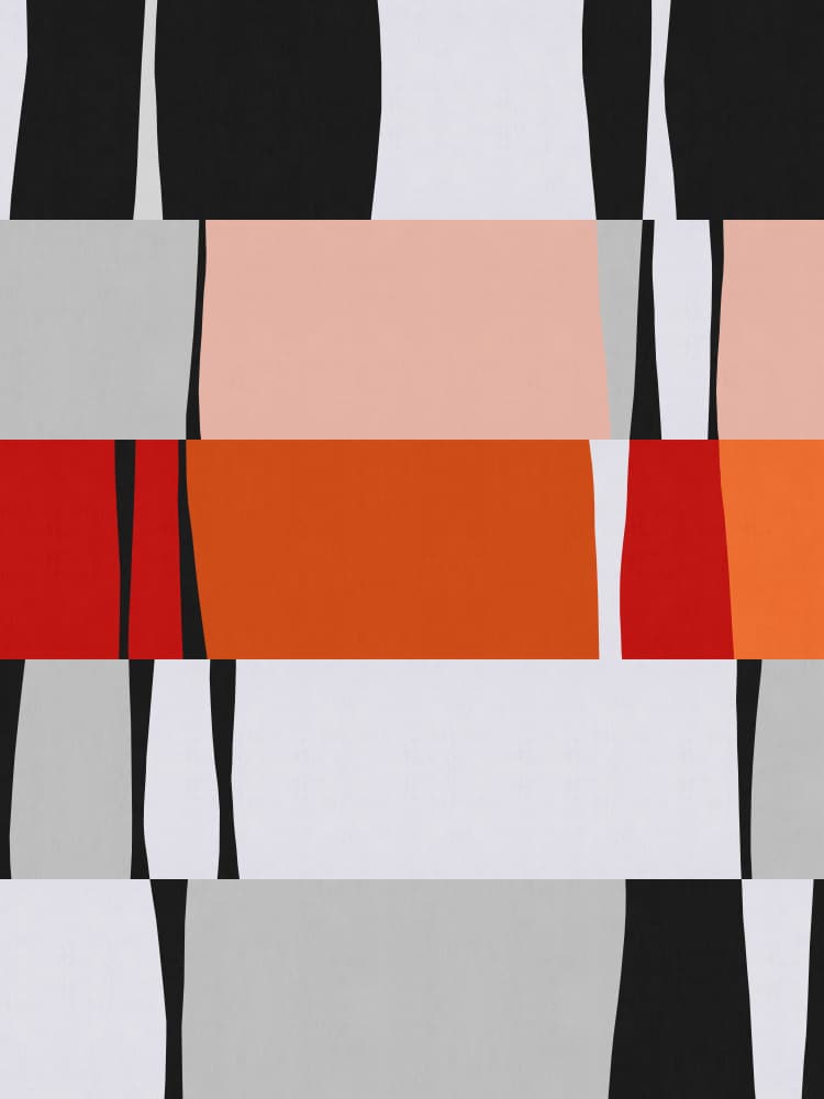 Geometric Color Blocks by Vitor Costa — canvas wall art
