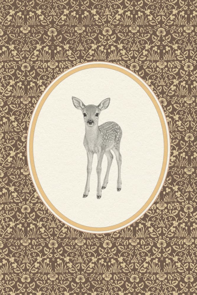 Sweet Woodland Fawn by Wild Violets — canvas wall art