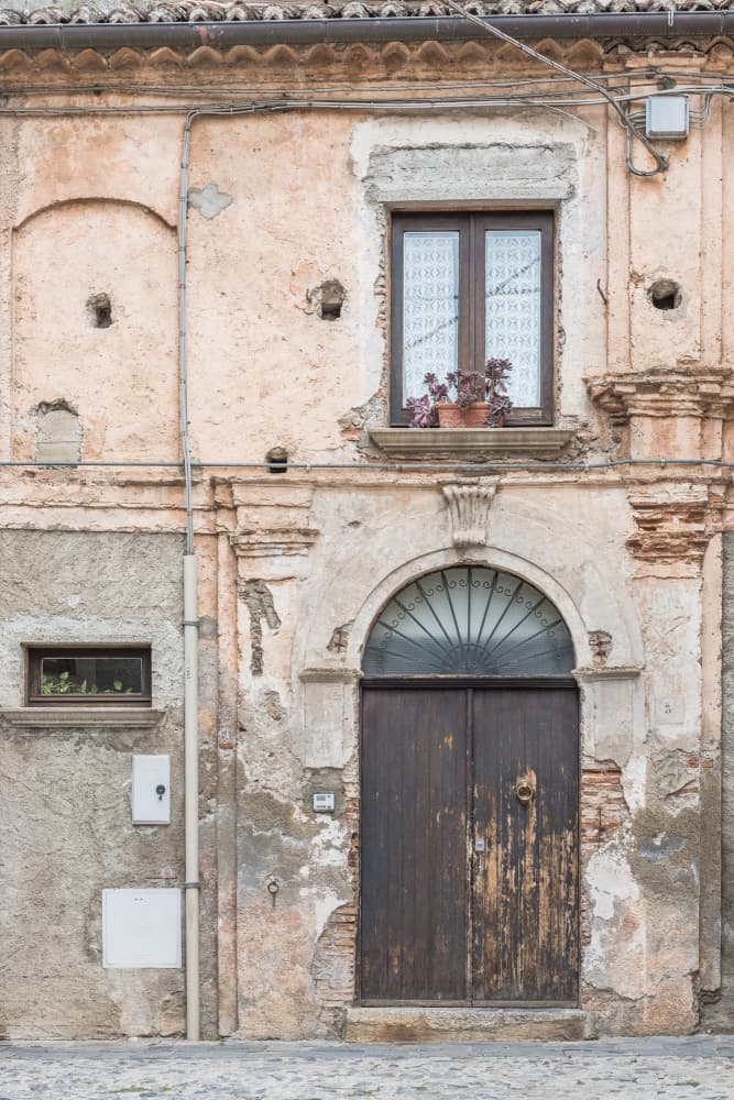 Rustic European Door by Photolovers — canvas wall art