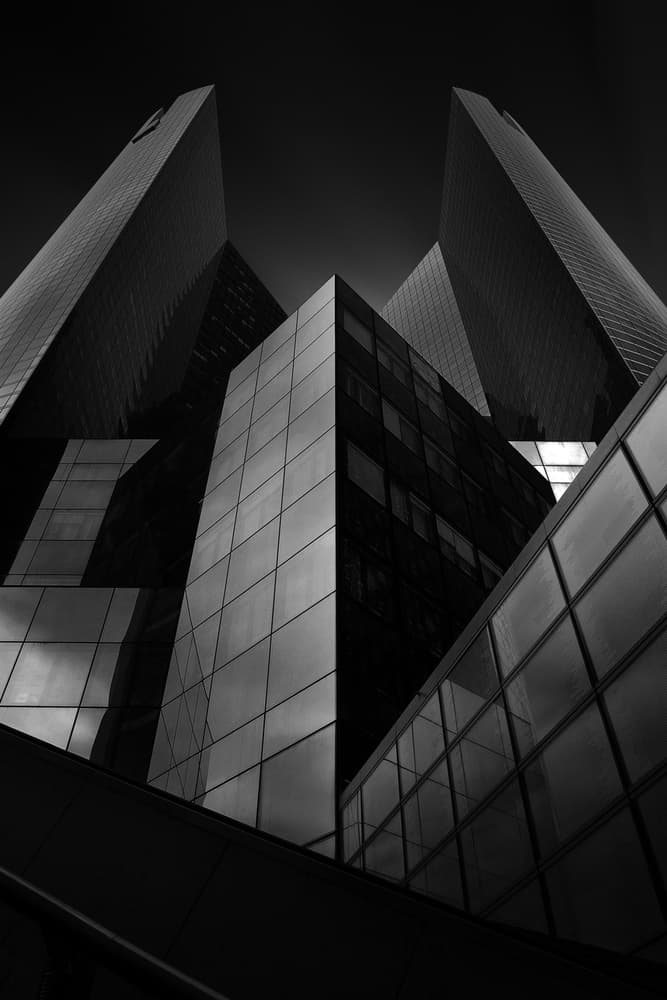 Sleek Urban Architecture by Sebastien DEL GROSSO — canvas wall art