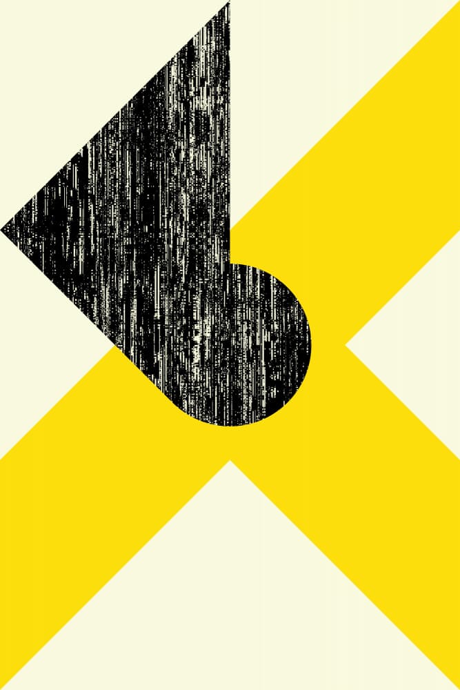 Bold Geometric Intersect by Petr Strnad — canvas wall art