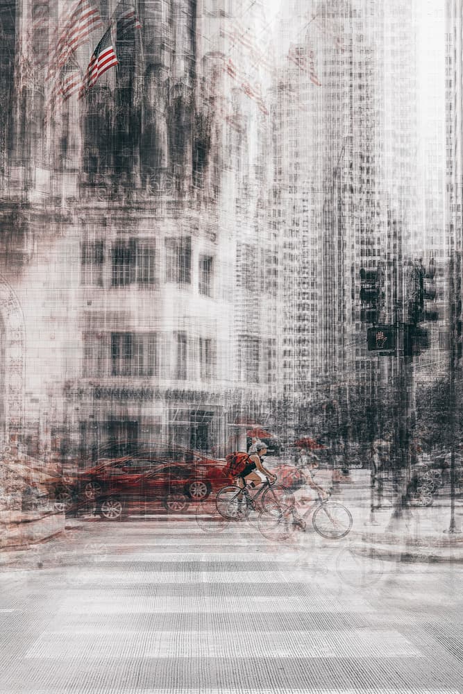 Dynamic City Street by Carmine Chiriacò — canvas wall art