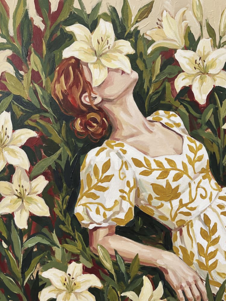 Dreaming In Lilies by Andreas Magnusson — canvas wall art