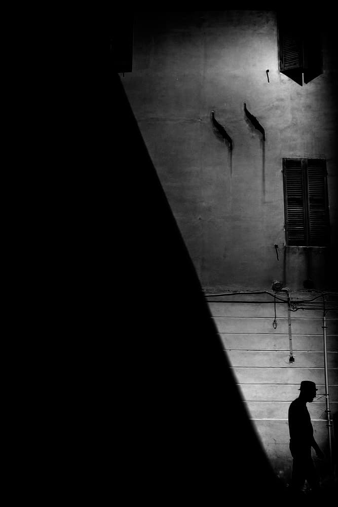 Man in Shadow by Antonio Grambone — canvas wall art