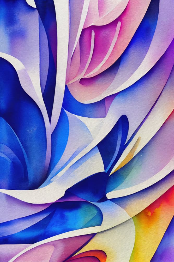 Vibrant Abstract Flow by Mauro — canvas wall art