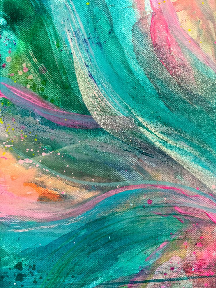 Vibrant Flowing Strokes by Anna Viklund — canvas wall art