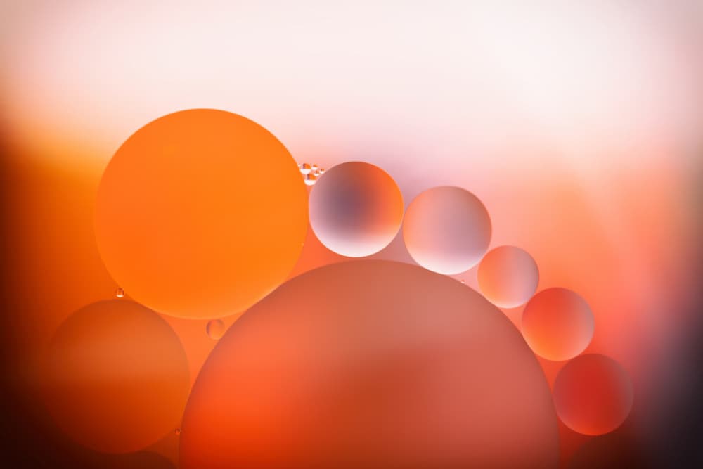 Warm Abstract Bubbles by Ellen van Deelen — canvas wall art