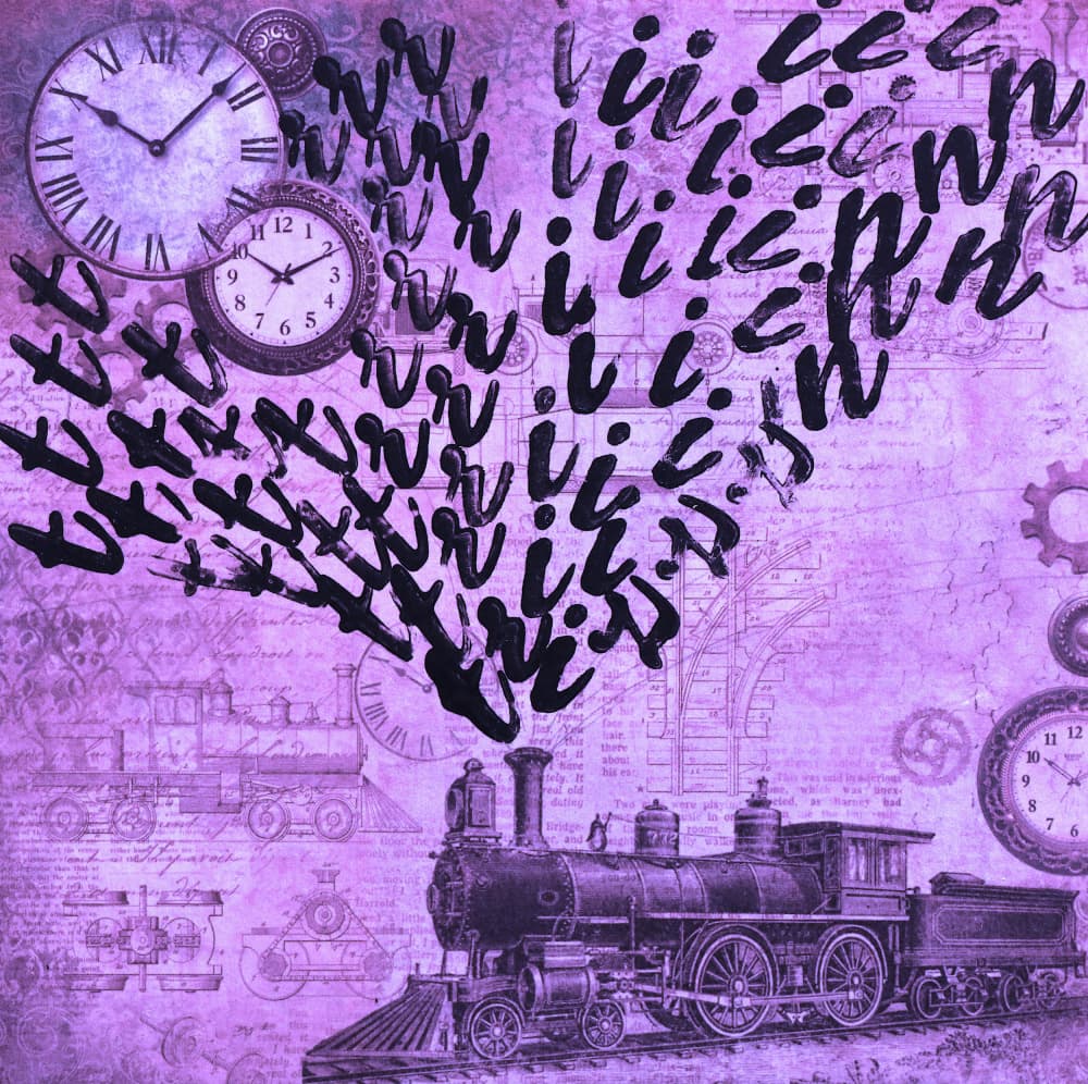 Steampunk Time Train by Santhosh ch — canvas wall art