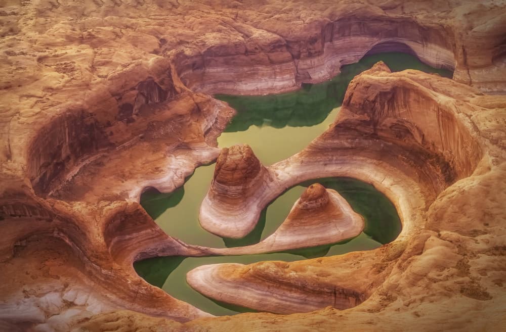 River Through Red Rocks by Lisa D. Tang — canvas wall art