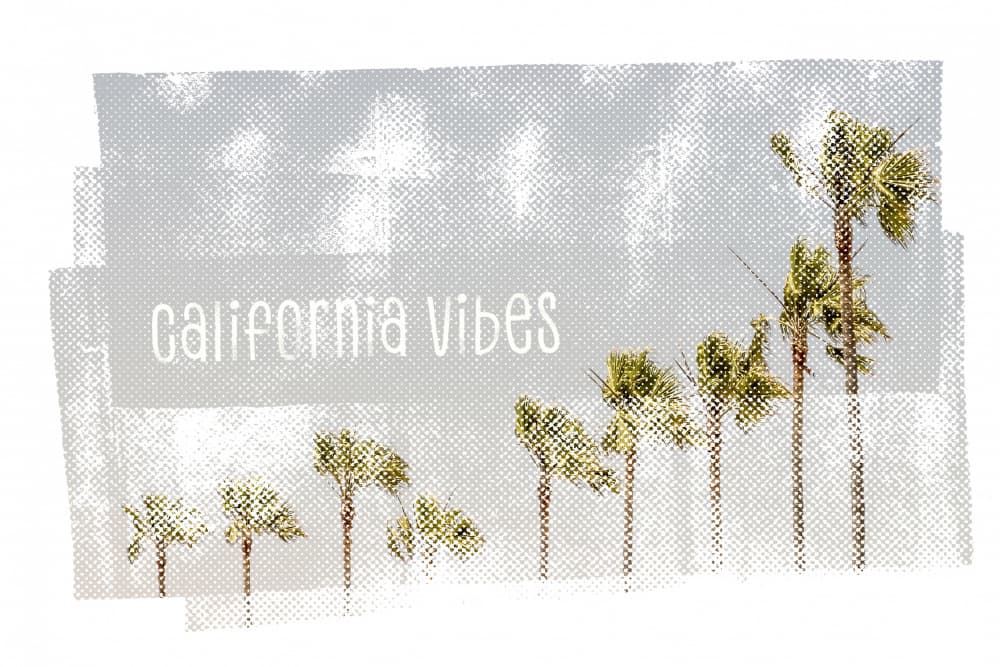 Retro California Vibes by Melanie Viola — canvas wall art