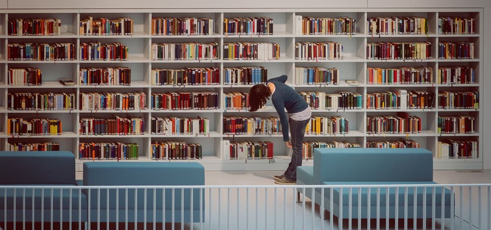 Quiet Library Study by Jürgen Hartlieb — canvas wall art