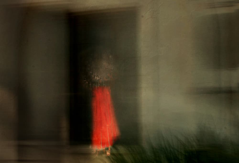 Mysterious Red Figure by Rachel Pansky — canvas wall art