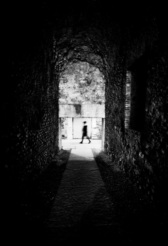 Mysterious Tunnel Passage by Paco Palazon — canvas wall art
