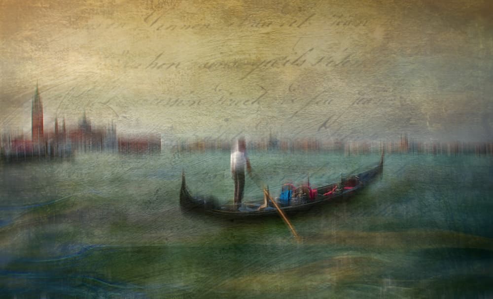 Venice Gondola Dreams by Anette Ohlendorf — canvas wall art