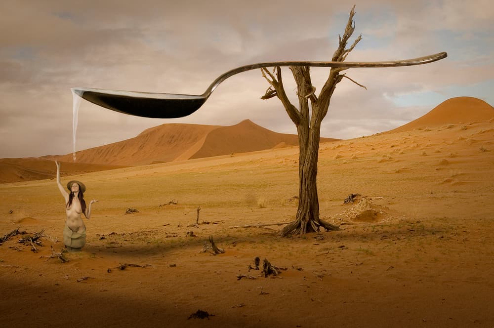 Desert Water Blessing by Christine von Diepenbroek — canvas wall art