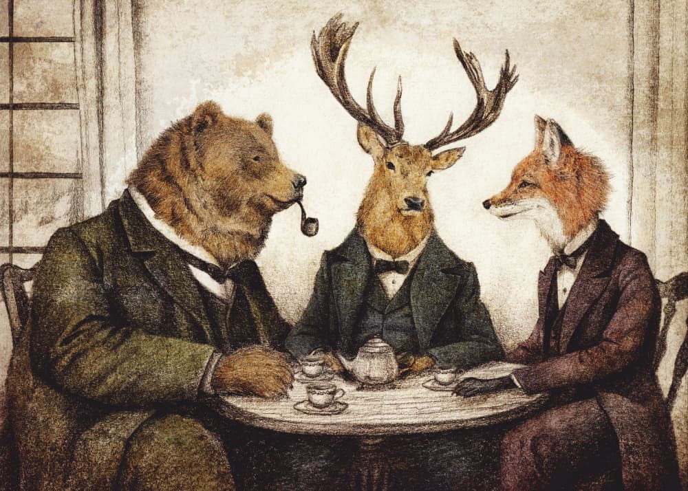 Tea Time by Mike Koubou — canvas wall art