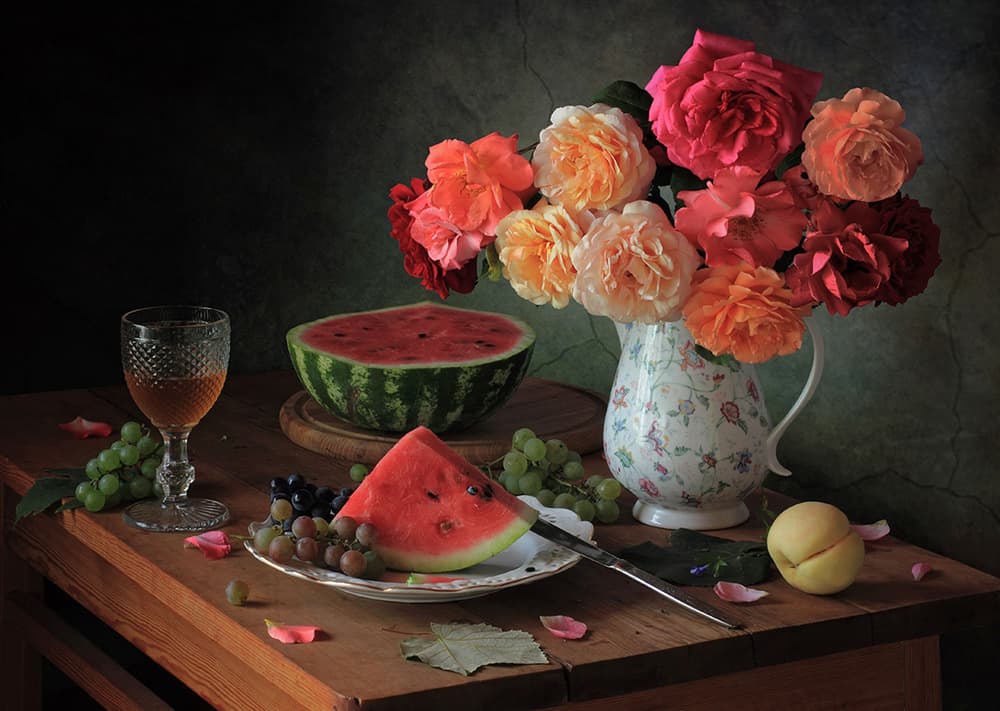 Rustic Summer Still Life by Tatyana Skorokhod — canvas wall art