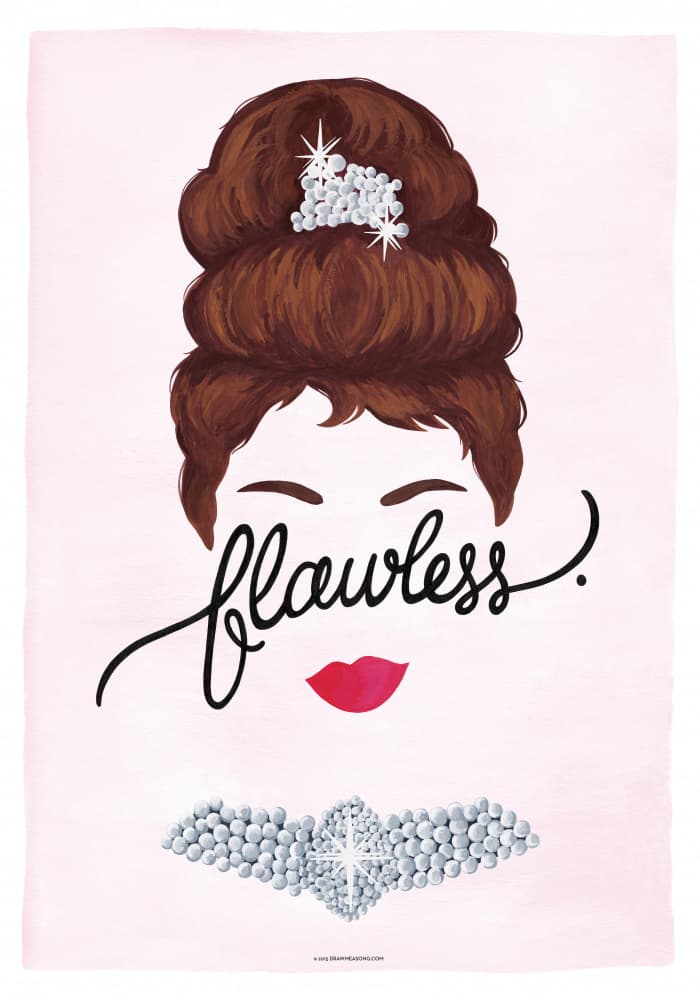 Flawless Chic Beauty by Nour Tohme — canvas wall art