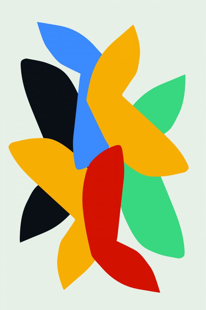 Vibrant Abstract Petals by jay stanley — canvas wall art