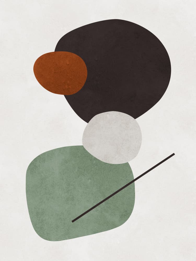 Contemporary Organic Shapes by Vitor Costa — canvas wall art