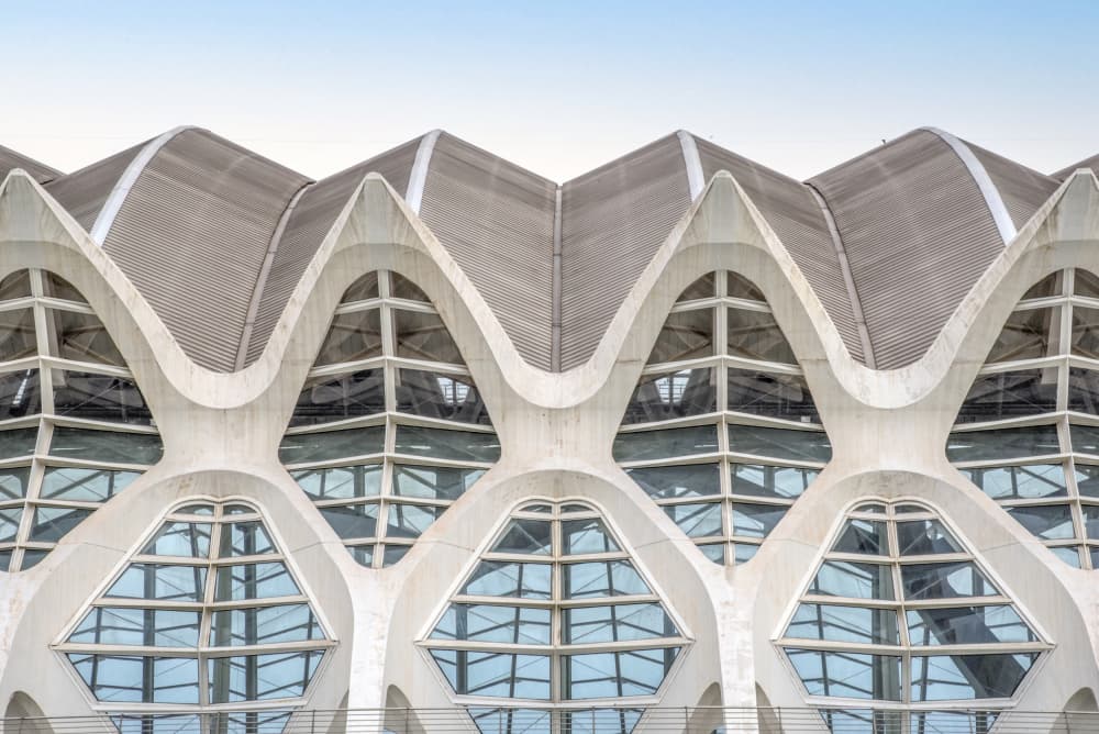 Modern Geometric Architecture by Linda Wride — canvas wall art