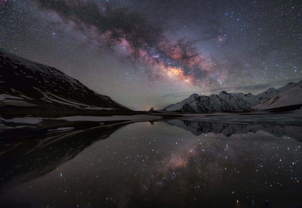 Milky Way Mountain Reflection by swapnil deshpande — canvas wall art