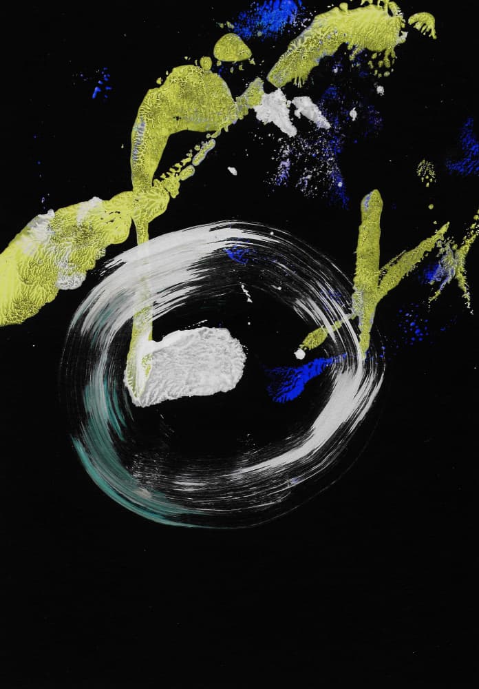 Bold Circular Abstraction by Santhosh ch — canvas wall art