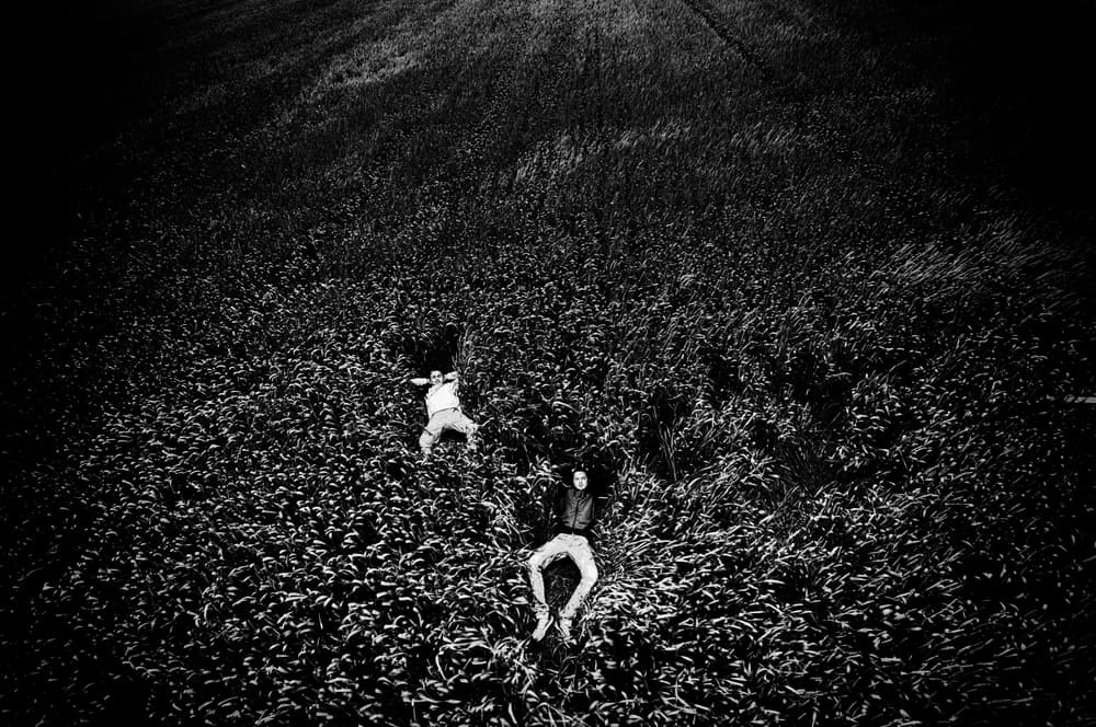 Two Lying in Field by Miki Meir Levi — canvas wall art