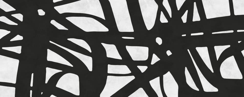 Bold Interlocking Lines by Vitor Costa — canvas wall art