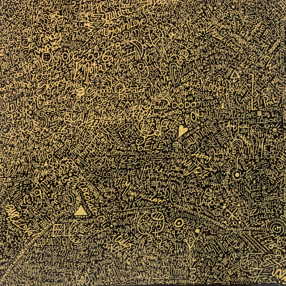 Intricate Gold Typography by Lorenzo A Roe — canvas wall art