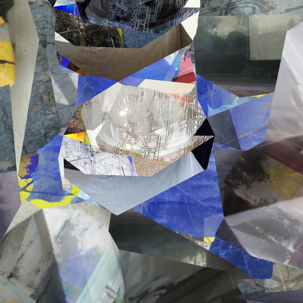 Layered Geometric Abstraction by Stefan Fransson — canvas wall art