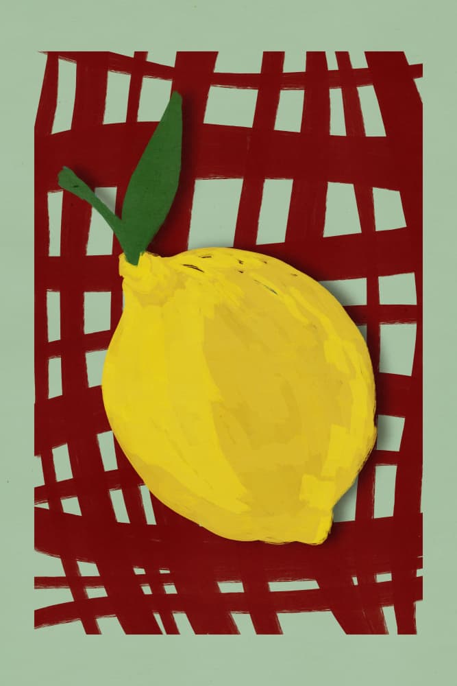 Lemon by Mela Patterns — canvas wall art