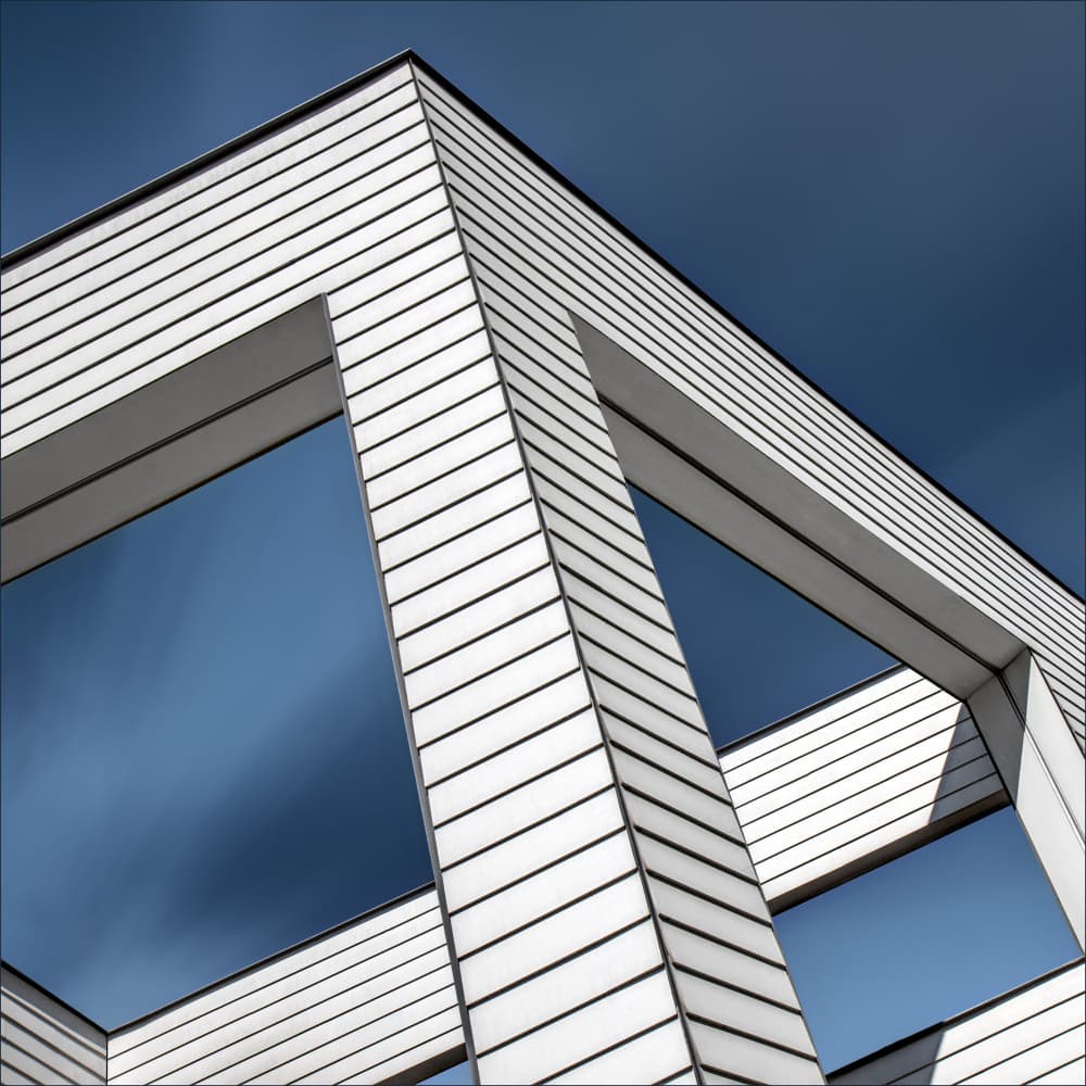 Modern Building Angles by Gilbert Claes — canvas wall art
