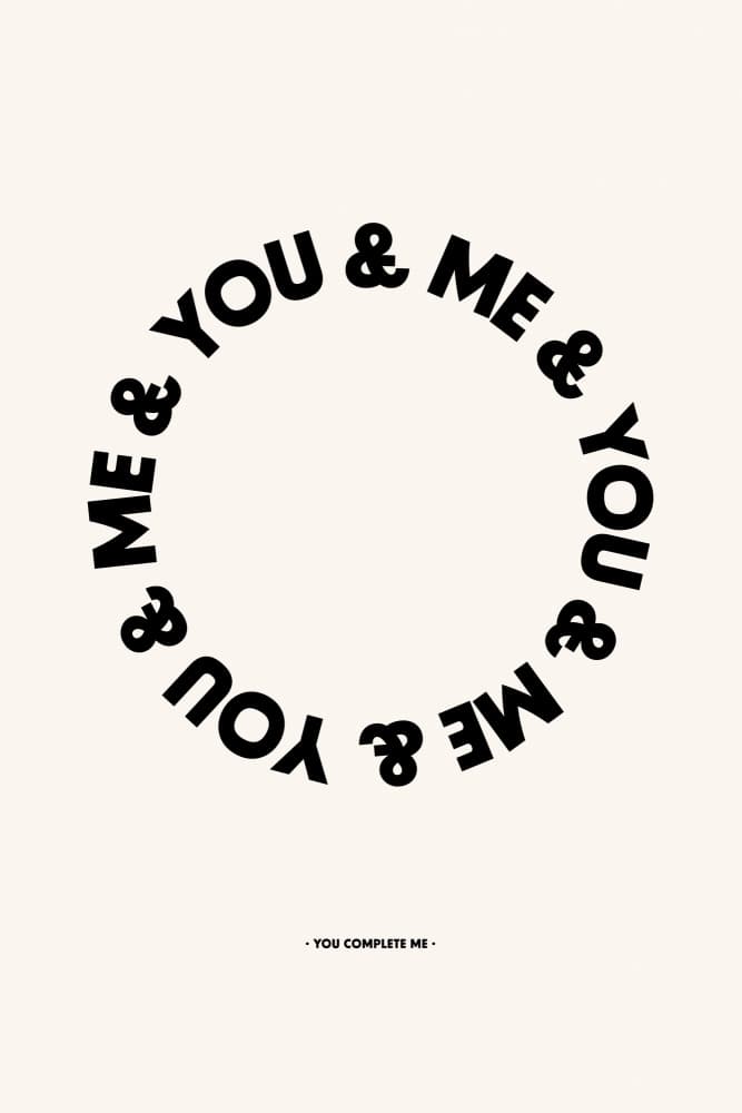 You Me Infinite Love by Frankie Kerr-Dineen — canvas wall art