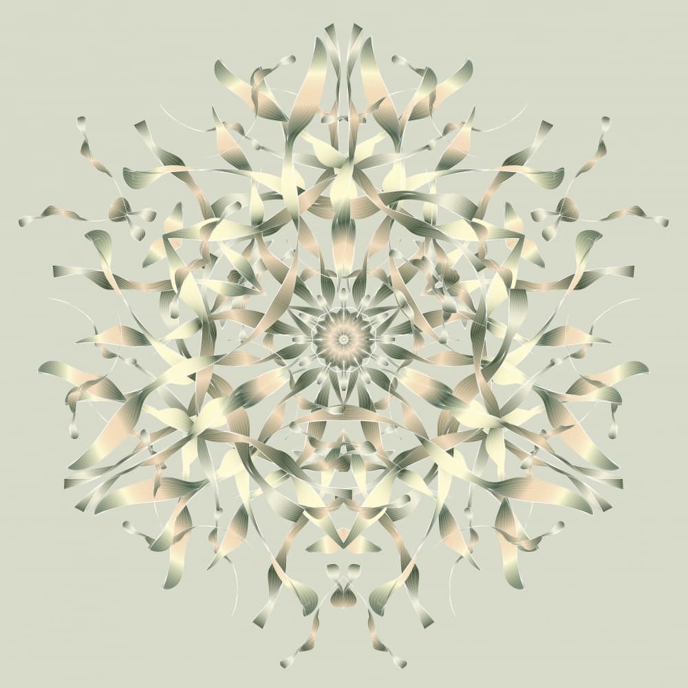 Ethereal Gradient Mandala by Angelo Cerantola — canvas wall art
