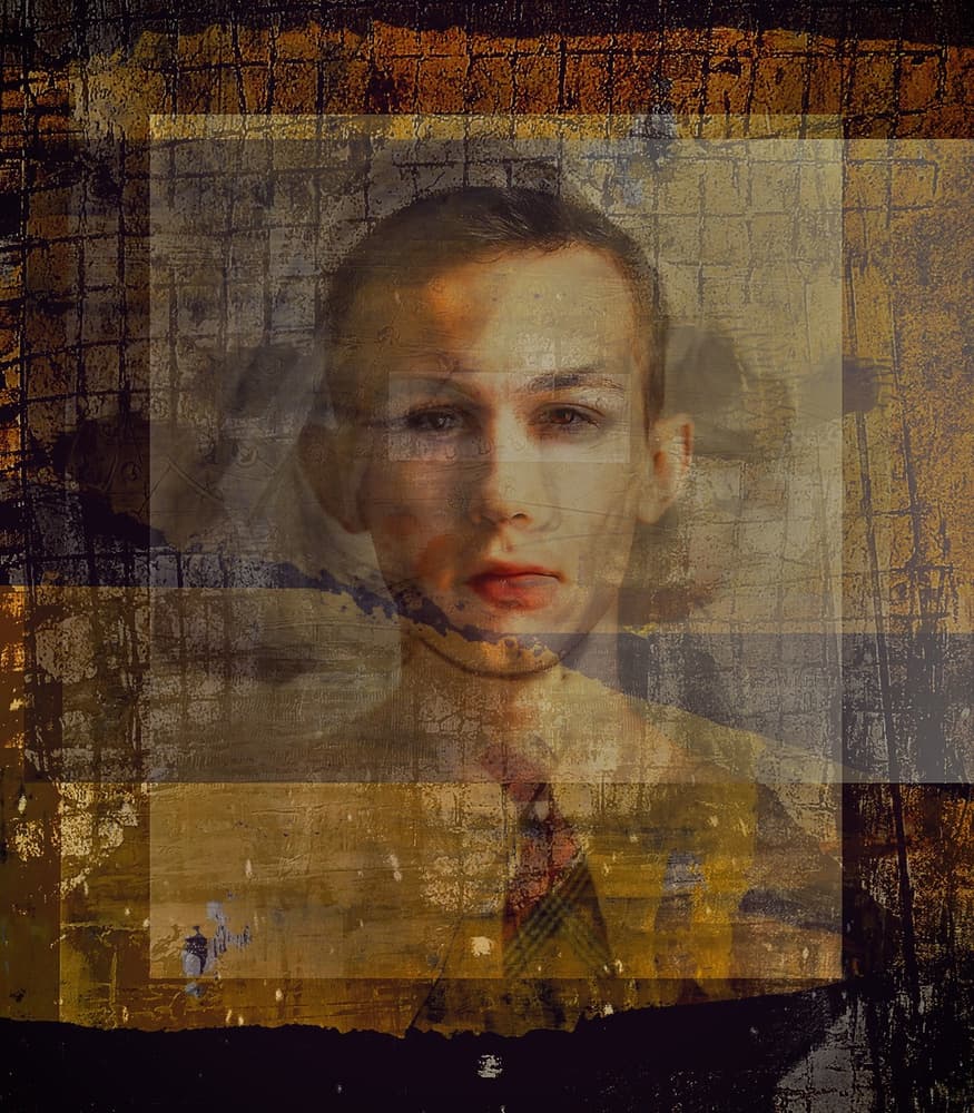 Textured Abstract Portrait by Dalibor Davidovic — canvas wall art