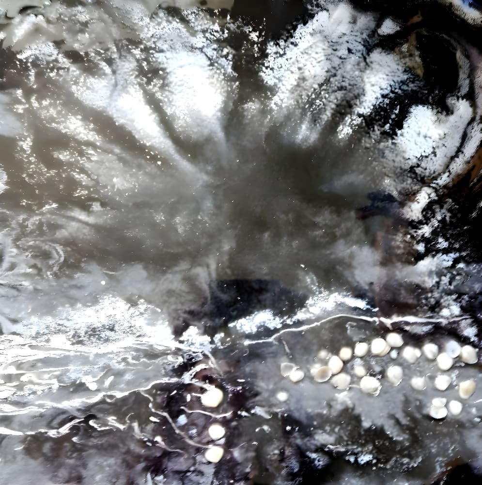 Dark Swirling Shells by Anda Bieza — canvas wall art