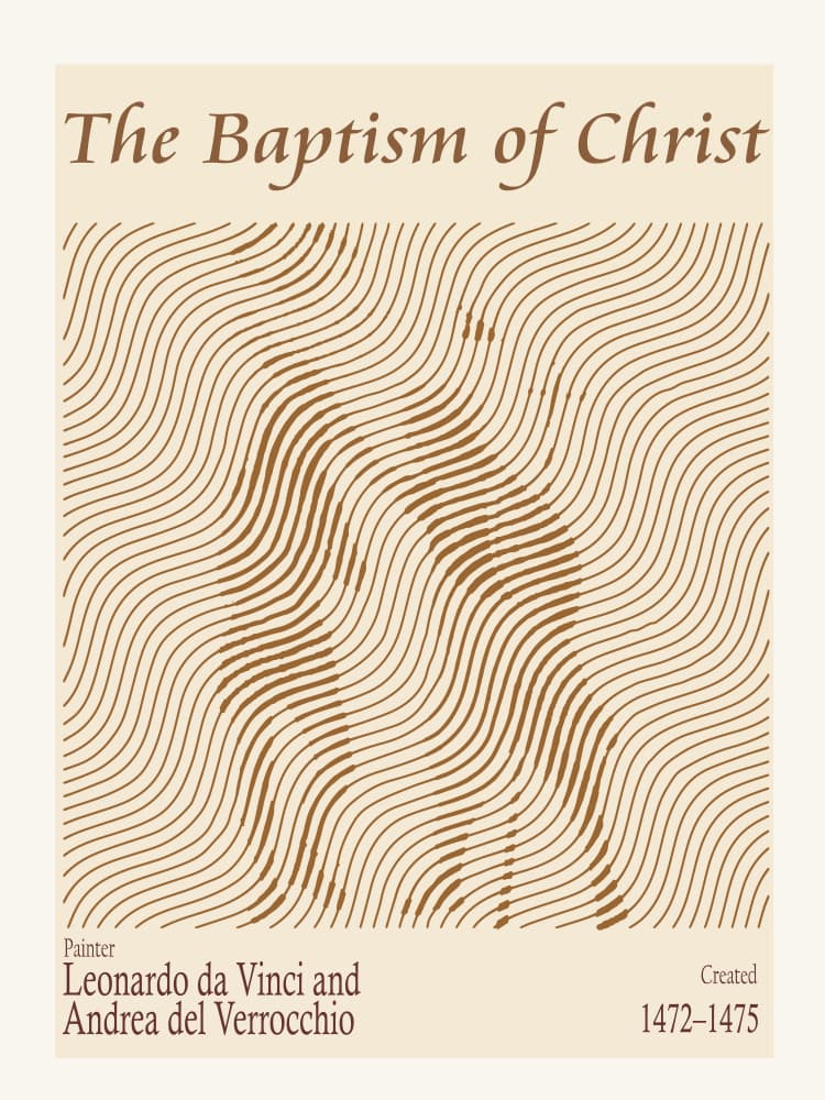 Sacred Baptism Lines by Doa Project — canvas wall art