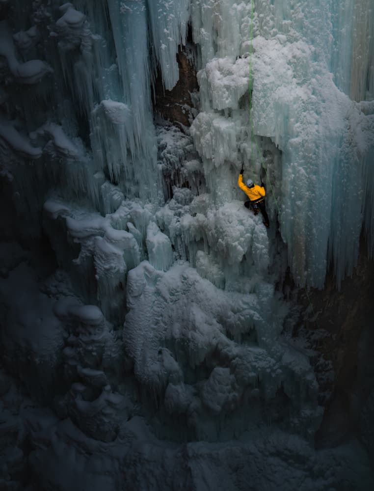 Ice Climber Ascending by Bing Li — canvas wall art