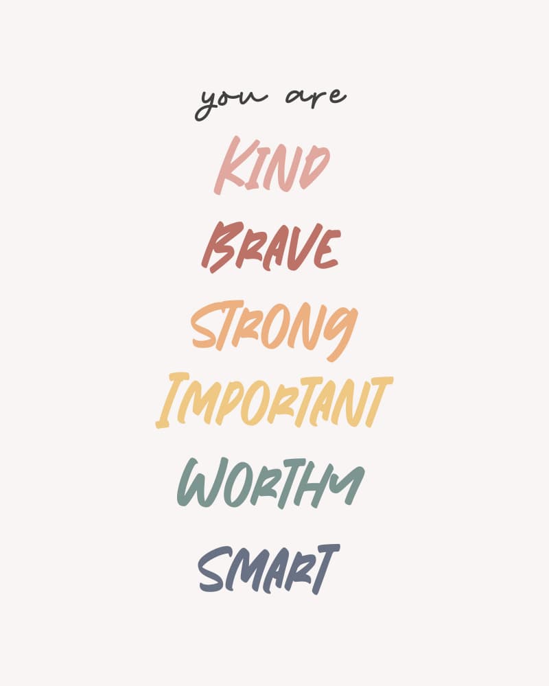 You Are Affirmation by KsanaKalpa — canvas wall art
