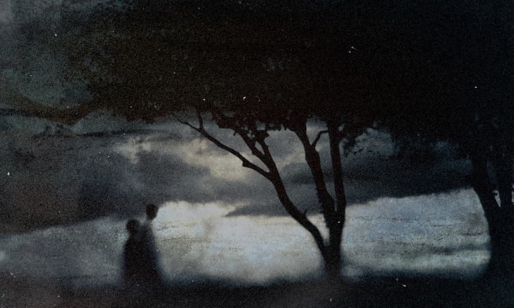 Misty Figures By Trees by Teruhiko Tsuchida — canvas wall art