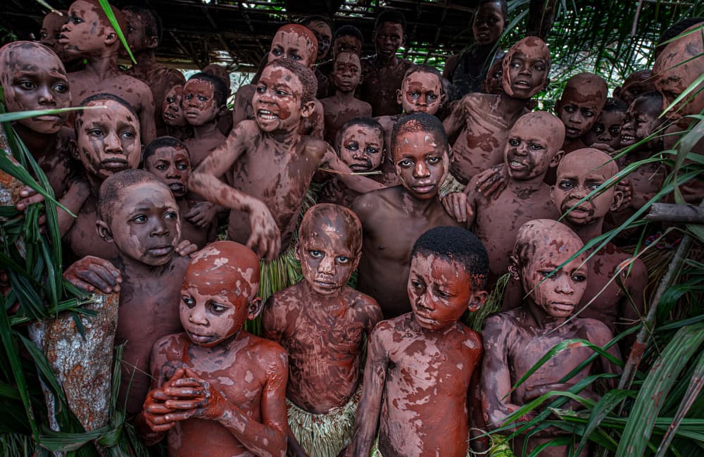 Mud-Painted Children by Joxe Inazio Kuesta Garmendia — canvas wall art