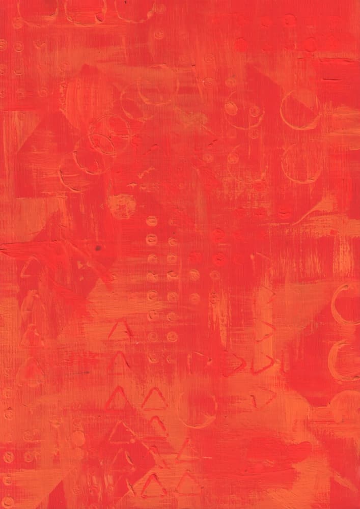 Red Orange Geometry by Kulik — canvas wall art
