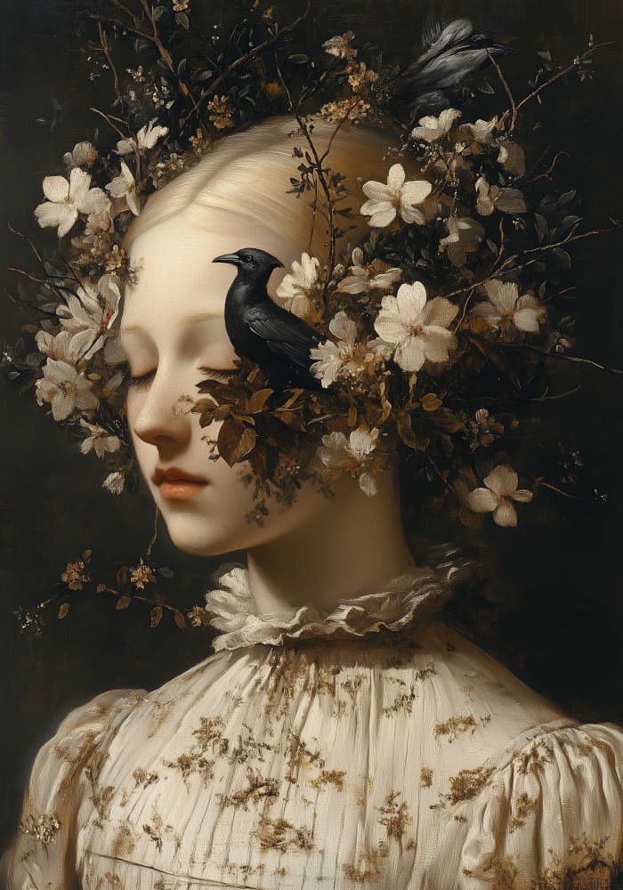 Goth in hiding by Dikhotomy — canvas wall art