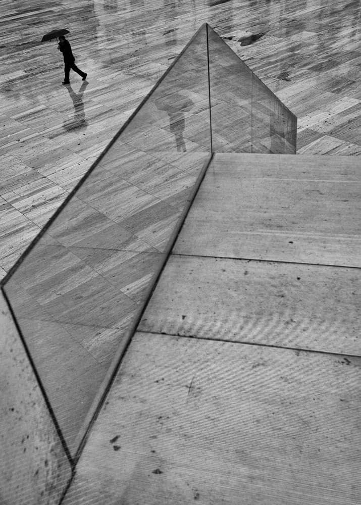 Reflected Urban Walk by Carlos Costa — canvas wall art