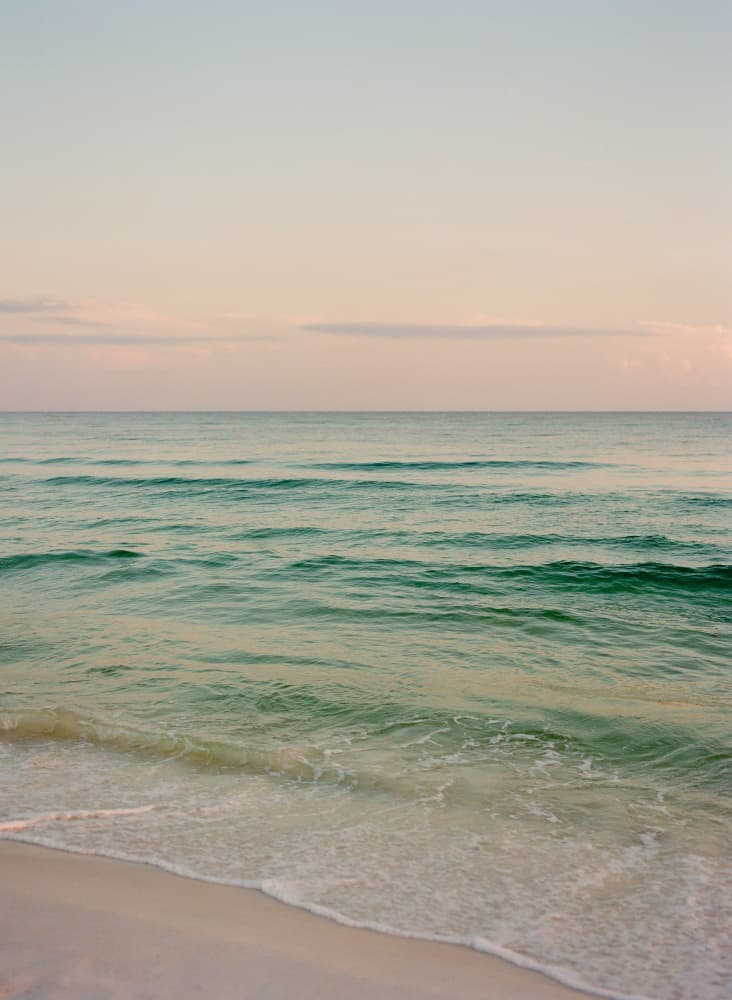 Calm Pastel Ocean by Bethany Young — canvas wall art