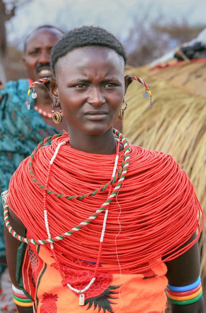 African Woman Adorned by Jeffrey C. Sink — canvas wall art