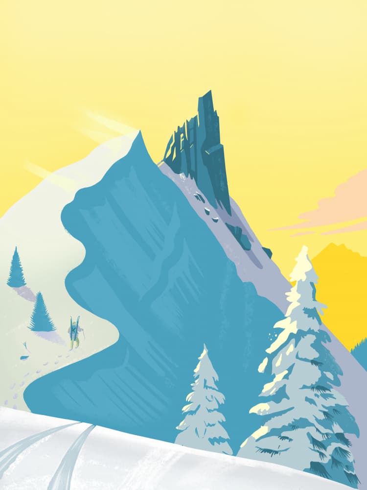 Alpine Winter Journey by Mark Harrison — canvas wall art