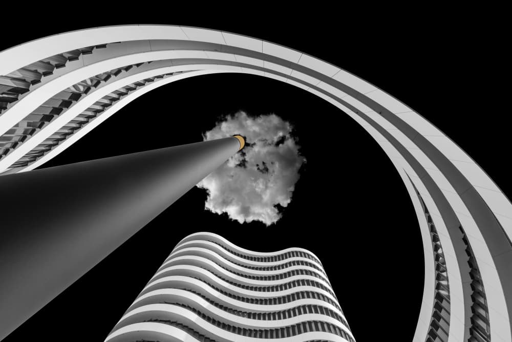 Abstract City Cloud by Rolf Endermann — canvas wall art